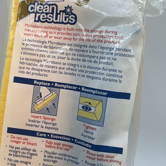 NEW Quickie Clean Results Refill Microban Roller Sponge Mop 0582CRMB Type M - Picture 6 of 7